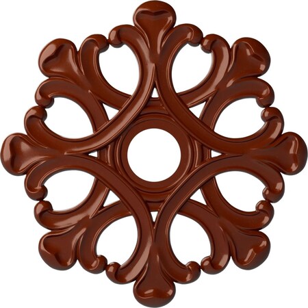 Ekena Millwork Angel Ceiling Medallion (Fits Canopies up to 4 3/8"), 20 7/8"OD x 3 5/8"ID x 1"P, Firebrick CM20ANFIF